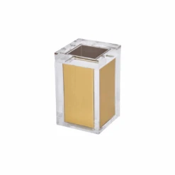 Lucite Gold Canister