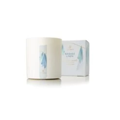 Thymes Washed Linen Candle